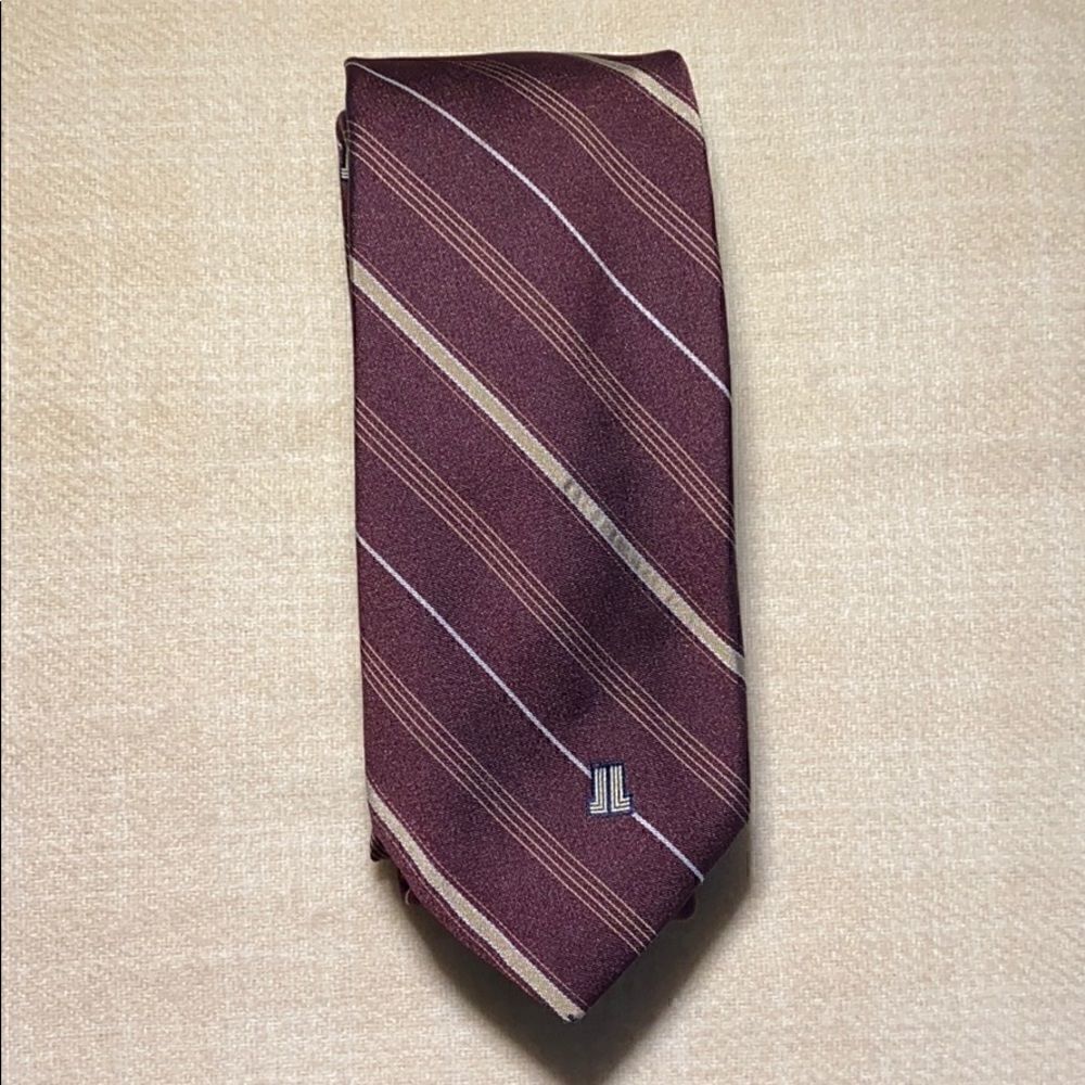 Lanvin Red Stripe Tie